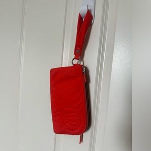 Lululemon Orange Wristlet